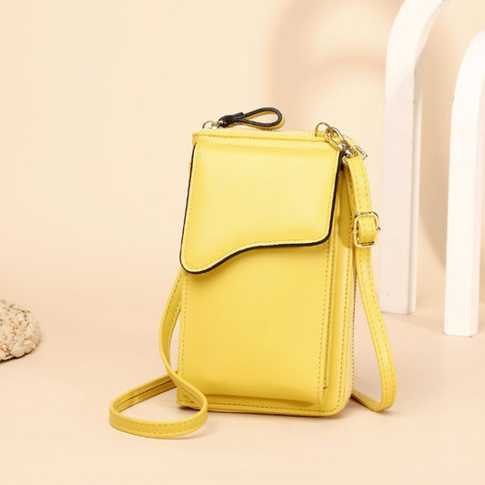 Shoulder Crossbody Bag Large Capacity Ladies Long Purse Mobile Phone Bag, Style 3 Yellow, Style 3 Red, Style 3 Blue, Style 3 Black, Style 3 Pink, Style 3 Apricot