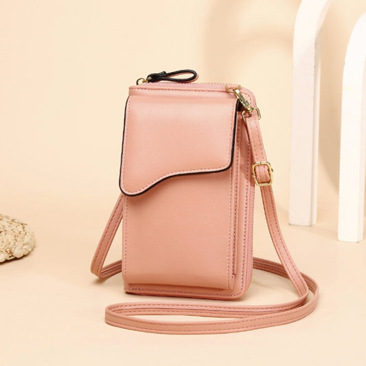 Shoulder Crossbody Bag Large Capacity Ladies Long Purse Mobile Phone Bag, Style 3 Yellow, Style 3 Red, Style 3 Blue, Style 3 Black, Style 3 Pink, Style 3 Apricot