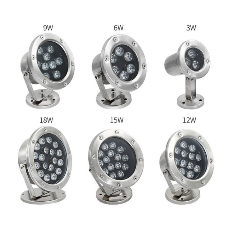 LED Underwater Light Pool Fish Pond Fountain Waterproof Landscape Light, 3W, 6W, 9W, 12W, 18W, 24W, 36W