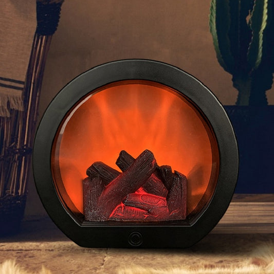 Simulation Flame Touch Switch Fireplace Light Ornaments