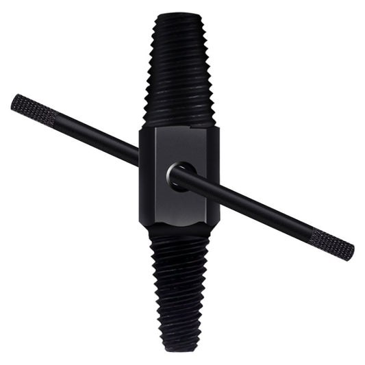 4 / 6 Points Faucet Break Screw Remover Smooth Silky Tooth Double-headed Screw Tool, Black