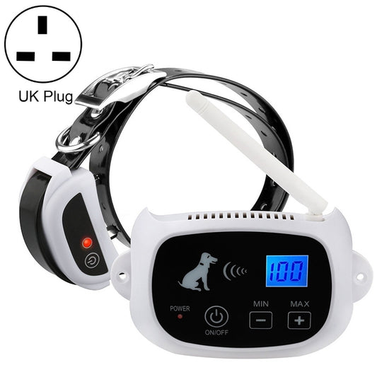 Wireless electric dog shock collar receiver with LCD display and UK plug connector
