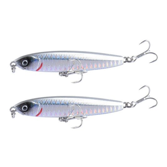 2 PCS CH79 Hard Bait Long Casting Sinking Pencil False Lure, Specification:, 8cm 10g, 8cm 14g, 10.4cm 18g