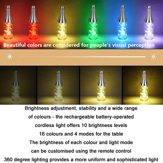 3W LED Wine Bottle Light Dazzling Night Light Decorative Night Light