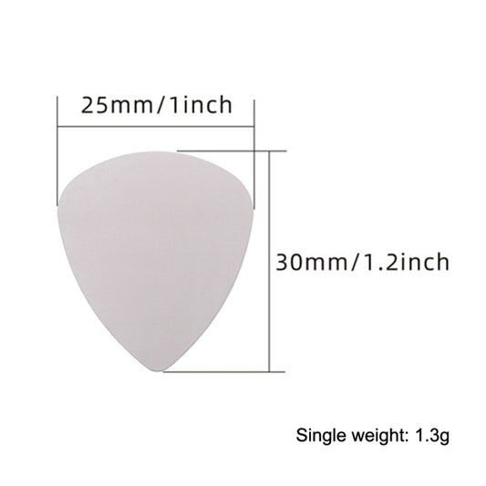 Metal guitar thumb pick size 25mm x 30mm, weight 1.3g