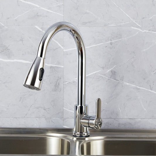 Kitchen Pull-out Faucet Stainless Steel Sink Telescopic Universal Faucet,Spec:, CLH002 Black, CLY002 Wire Drawing, Electroplating
