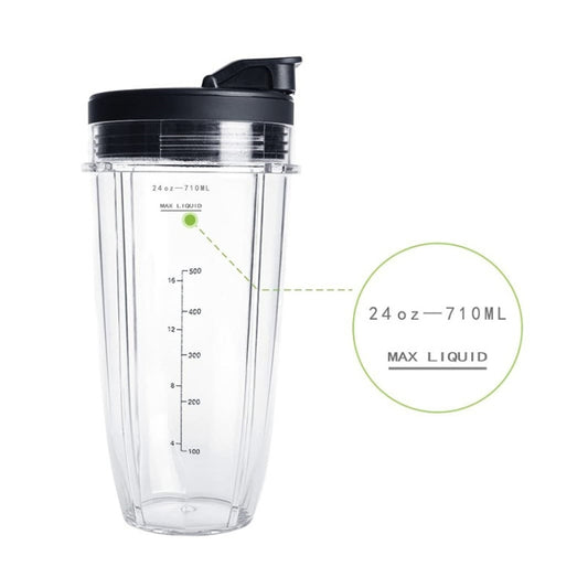 For Nutri Ninja Auto IQ Series Blenders 710ML(24oz) Measuring Scale Cup Mug, Cup Mug