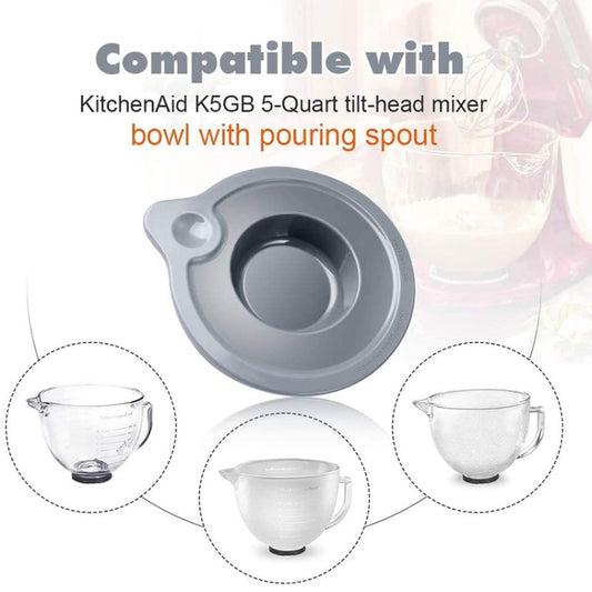 KA-T5 For KitchenAid K5GB 5QT Tilt Head Stand Mixer Glass Bowl Seal Lid, Glass Bowl Seal Lid