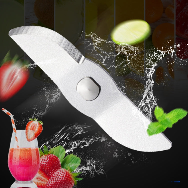 Stainless steel semi-circle straight stirring knife blade with mounting hole and splashes
