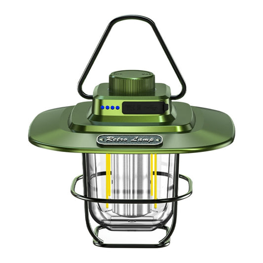 LY02 LED Retro Lantern Hand Tent Lamp USB Charging Camping Light, LY02 White, LY02 Black, LY02 Green
