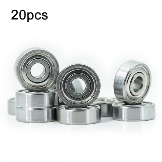 20pcs Miniature Bearings Silent Deep Groove Ball Bearings, 604zz, 605zz, 606zz, 607zz, 608zz, 609zz, 6000zz, 6001zz, 6002zz