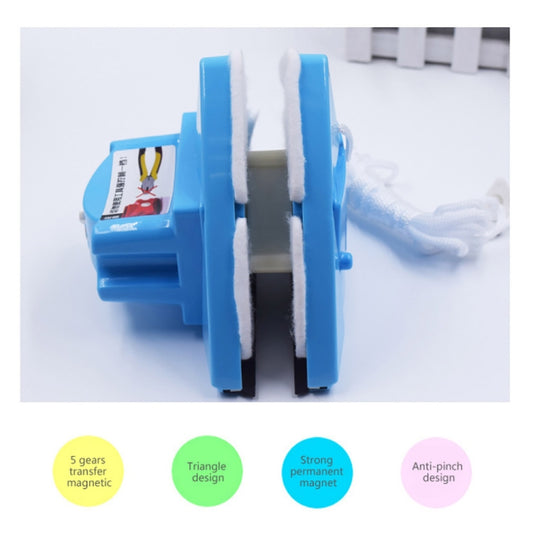 Adjustable Magnetic Window Cleaner Double-Side Glass Wiper Brush, 4-30mm Glass Cleaner