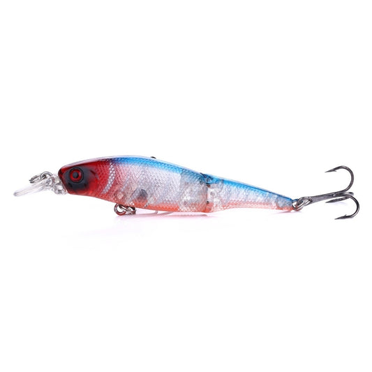 HENGJIA JM010 9cm 7g 2 Sections Bionic Bait With Beads Diving Mino Fake Bait, JM010 9cm 7g 8, JM010 9cm 7g 1, JM010 9cm 7g 2, JM010 9cm 7g 3, JM010 9cm 7g 4, JM010 9cm 7g 5, JM010 9cm 7g 6, JM010 9cm 7g 7