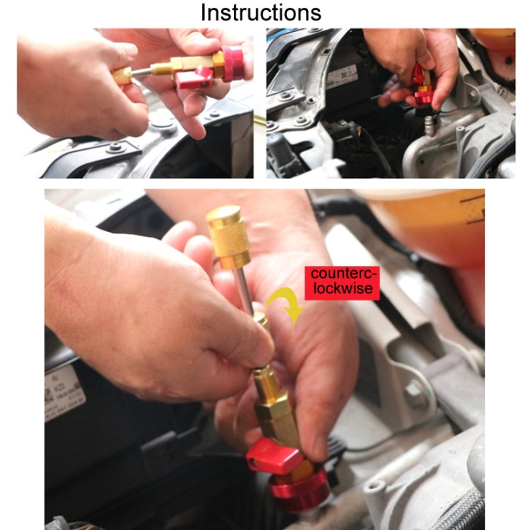 Automobile Air Conditioning Pipe Valve Core Disassembly Tool, High Pressure, Low Pressure