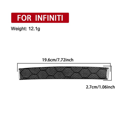 For Infiniti G37/G25/Q60 CD Panel Lower Decorative Strip Sticker