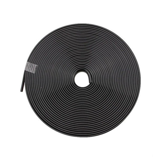 Car wheel TPE protection ring, black coiled strip with center hole