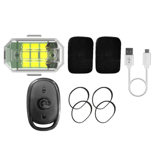 Remote control LED car warning tail light set with strobe light, remote, cable, rings