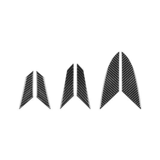 For Chevrolet Corvette C8 6pcs /Set Engine Side Air Vent Stickers