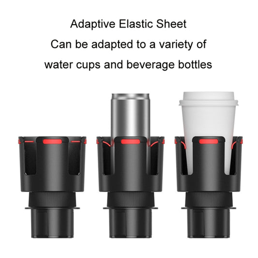 2 in 1 Car Center Console Water Cup Holder Multi-purpose Storage Box