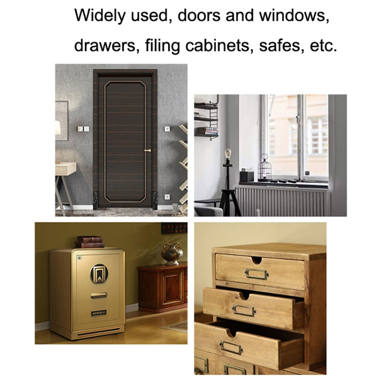 Door, window, cabinet, and safe areas for WiFi magnetic sensor alarm placement