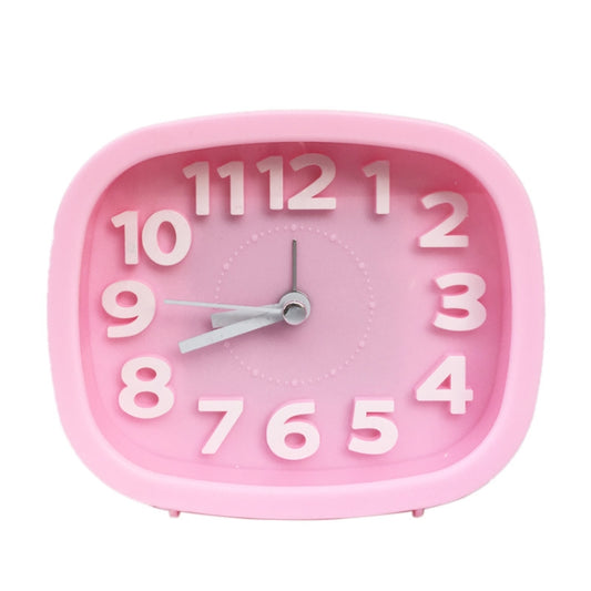 Square Candy Color Stereo Digital Silent Alarm Clock Children Student Alarm Clock, Square (Blue), Square (Black), Square (Pink), Square (Red), Square (Green)