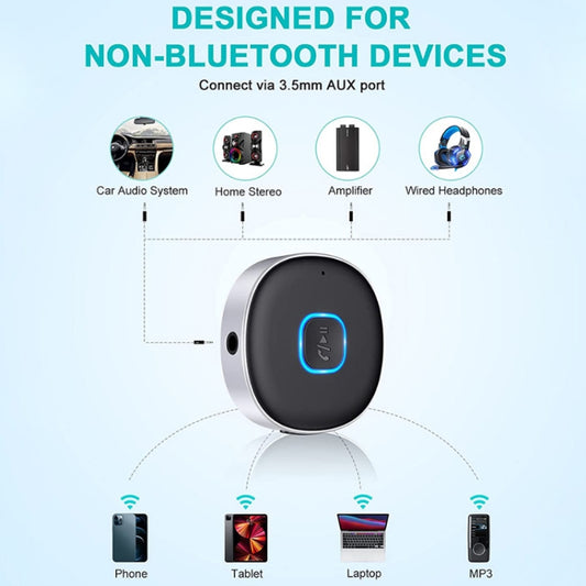 J33 Car Audio Headphone Wireless Bluetooth Receiver, J33