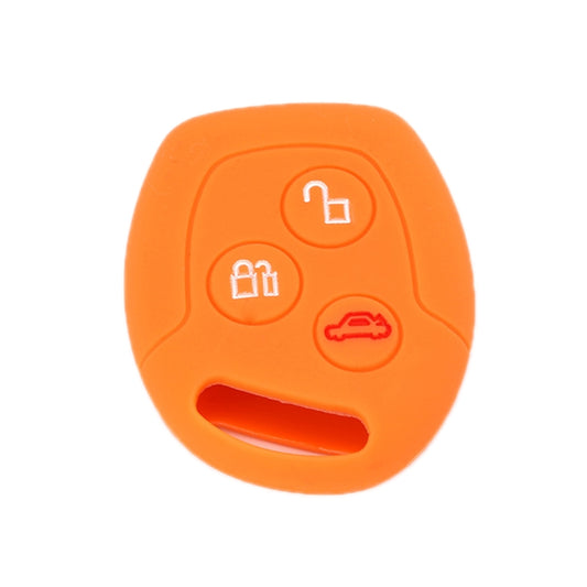 For Ford Transit/Focus 2pcs 3-Button Silicone Key Protector, Rose Red, Pink, Orange, Sea ??Blue, Sky Blue, New Green
