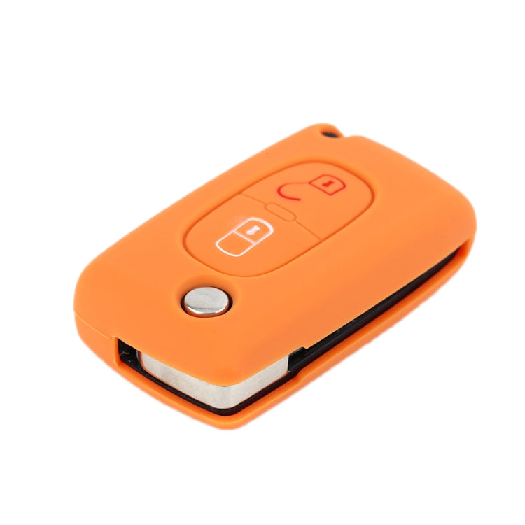 2pcs Car Key Cover for Peugeot 206/2074008/3008 Citroen Sega/Triumph/C5, Black, Red, Pink, Rose Red, Blue, Sea Blue, Orange, Apple Green, New Green, White Gray, Luminous Green, Luminous Blue, Yellow, Blue Gray