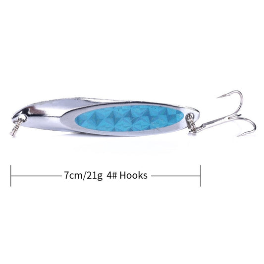 HENGJIA SP0715B Laser Sequins Oblique Cut Sequin Baits, SP0715B (5 Colors Boxed)