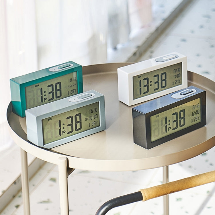 8890H Multifunctional Photosensitive Bedside Small Alarm Clock LCD Screen Digital Clock
