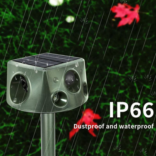 SK031 Four-Sided Solar Animal Repeller Bird Repeller Ultrasonic Rat Repeller, Rat Repeller