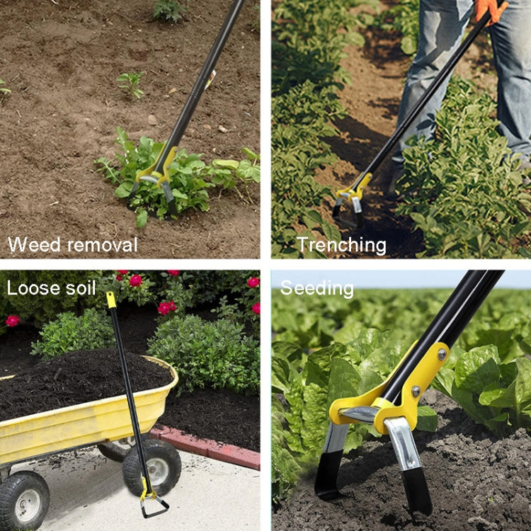 MYL-10 Stirrup Ring Weeding Hoes Garden Tools, 3 Sections 1.2m, 4 Sections 1.6m, 5 Sections 2.0m, 6 Sections 2.4m