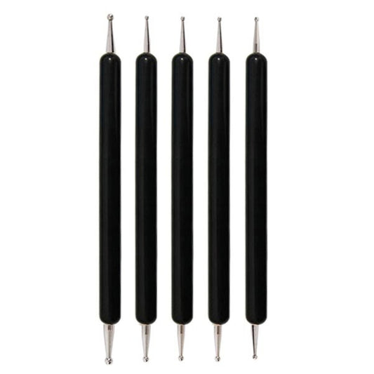 5pcs/set Pottery Tool Indentation Pen Manicure Point Drill Pen