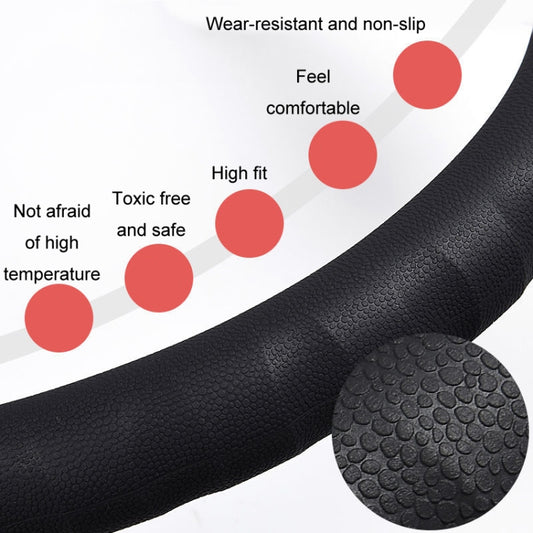 Silicone Non-slip Wear-resistant Steering Wheel Cover, 37-42cm