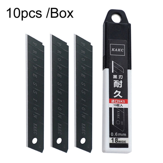 KAKC-18 Black Blade Cutter Blade 18mm Wall Cutter Blade, Specification:, 10pcs /Box, 100pcs /Box
