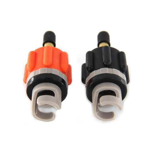 Surfing Paddle Board Adapter Inflatable Air Valve Conversion Air Nozzle, Black, Orange