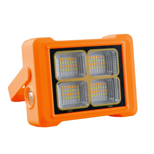 Solar Flood Light Portable Flashlight Emergency Work Light, 144 LEDs