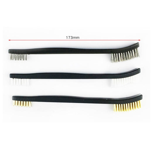Double-end Steel Wire Pipe Brush Scratch Brush for Detailing Cleaning Welding Slag and Rust