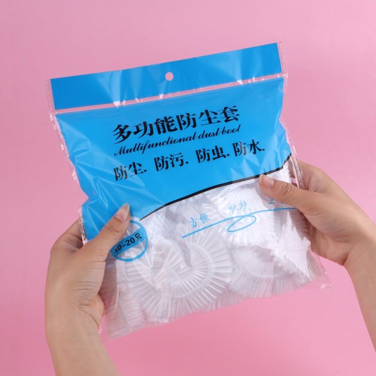 10-pack air conditioner dust cover set, blue package with clear bag inside