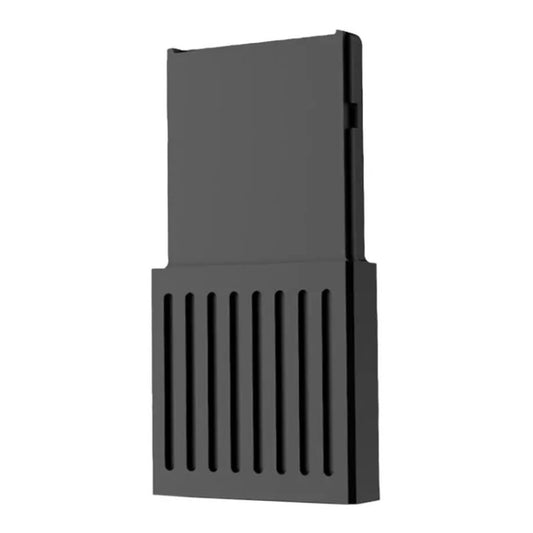 External storage expansion card box with vented side grille