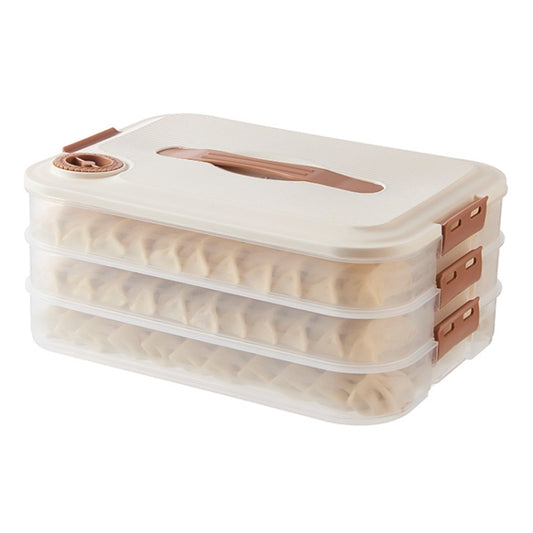 Dumpling Storage Box Food Grade Home Dumpling Frozen Fresh Case, 2 Layer With Cover, 3 Layer With Cover, 4 Layer With Cover