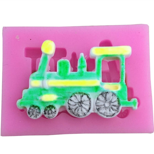 Classic Car Train Silicone Fondant Cake Mold Baking Decoration Tools