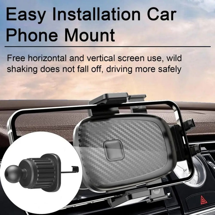 Car air vent phone mount with vent clip and adjustable cradle