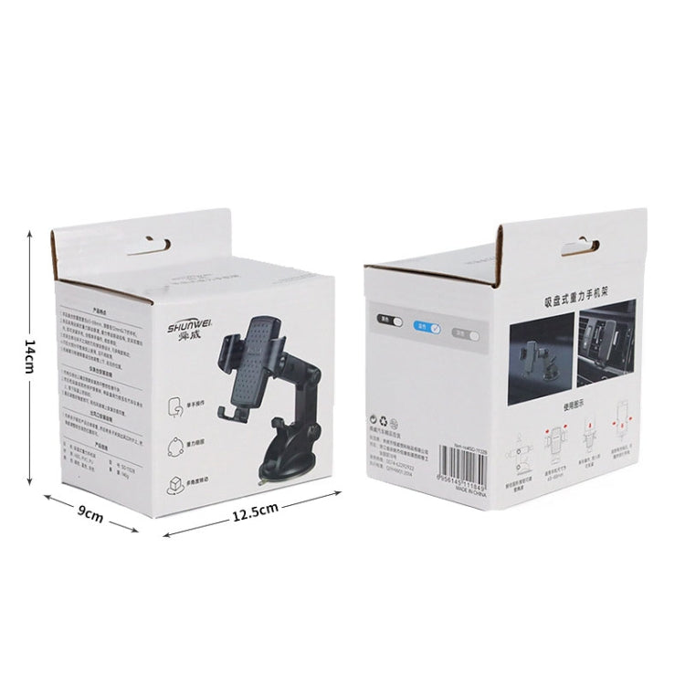 SHUNWEI SD-1132B Car Phone Suction Cup + Air Vent Holder Gravity Sensing Support Bracket