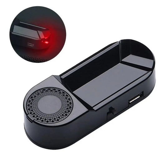 Car Solar Anti-Theft Alarm LED Warning Light With Aromatherapy