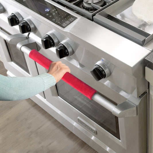 1pair Refrigerator Handle Anti-slip Cover Microwave Oven Oil-proof Handle Cover