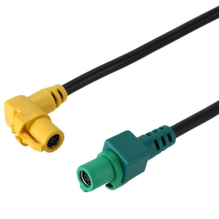 USB/AUX harness cables with yellow and green audio jack connectors