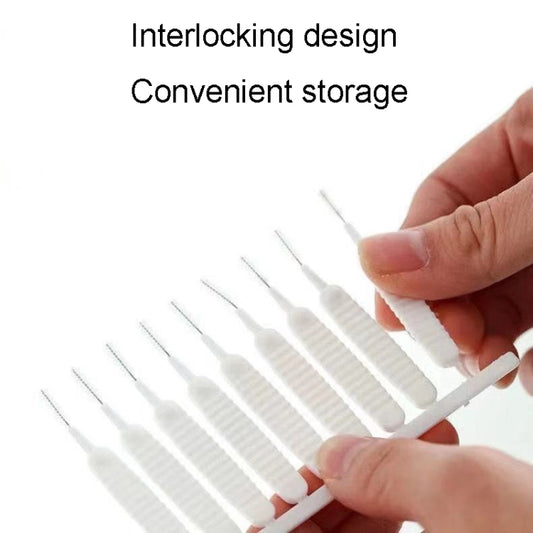 10pcs /Pack Multifunctional Shower Hole Cleaning Brush Anti-Blocking Bath Faucet Washing Tool