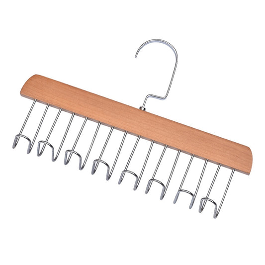 Wooden Sling Hanger Lingerie Vest Tie Organizer Household Wave Drying Racks