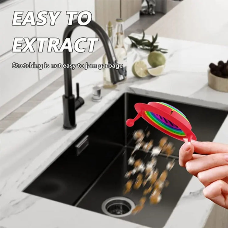Retractable Rainbow Monster Universal Floor Drain Kitchen Sink Strainer